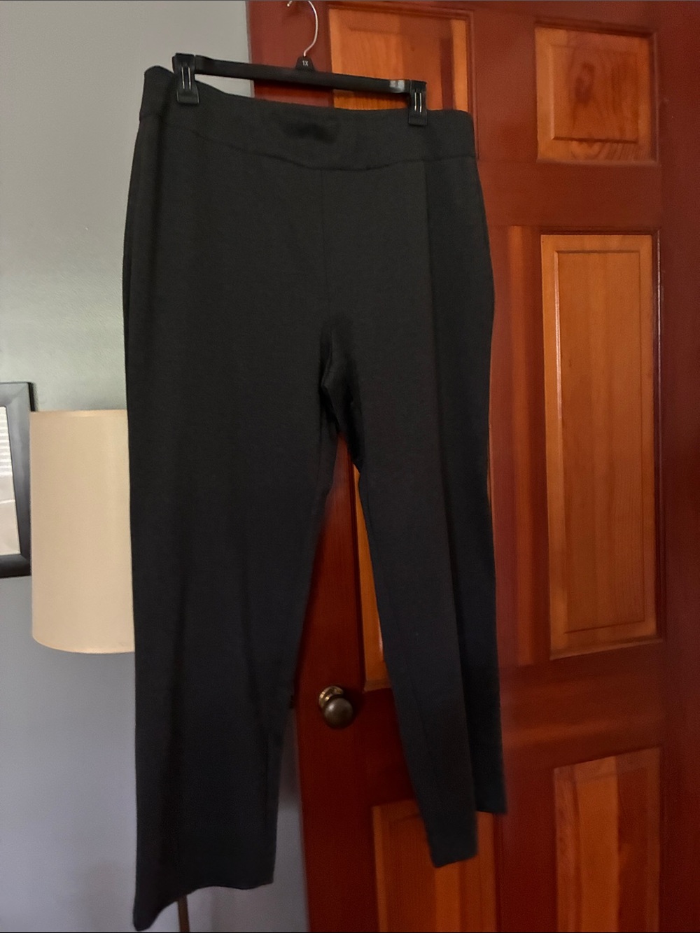 Zac & Rachel Black Straight-Leg Pull-On Pants